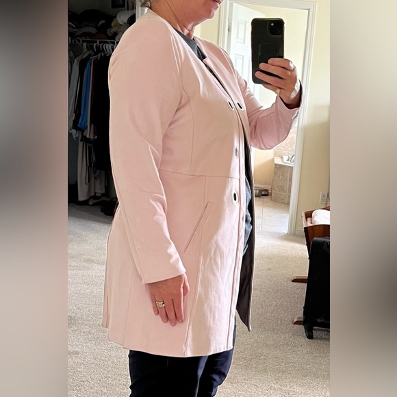 Soft pink “feels like suede” Laura blazer/coat. - Picture 1 of 5